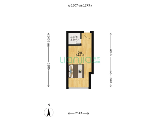 卓远广场 1室0厅1卫 28平方