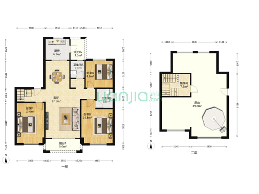 碧桂园凤凰城 3室1厅2卫 131平方