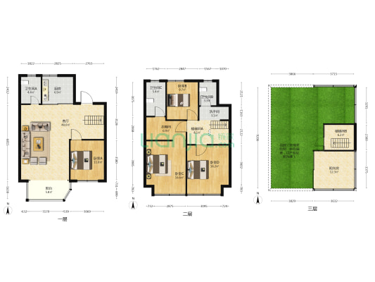 正源荟一期艺境园 4室1厅4卫 173平方