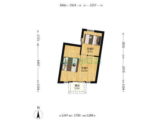 忠恕里 2室0厅0卫 22平方