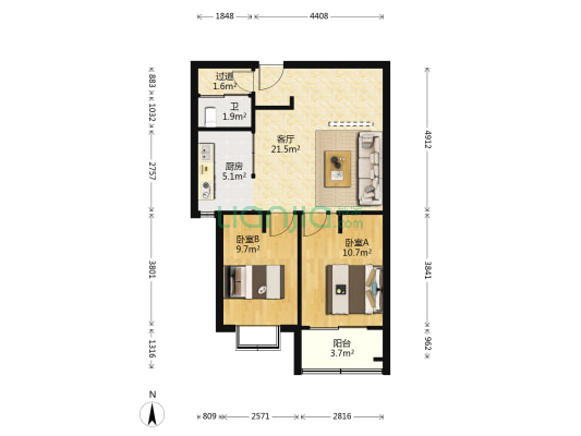 顺德居 4室1厅2卫 123平方