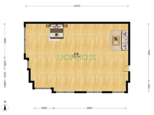 万鑫中央广场 1室0厅0卫 80平方