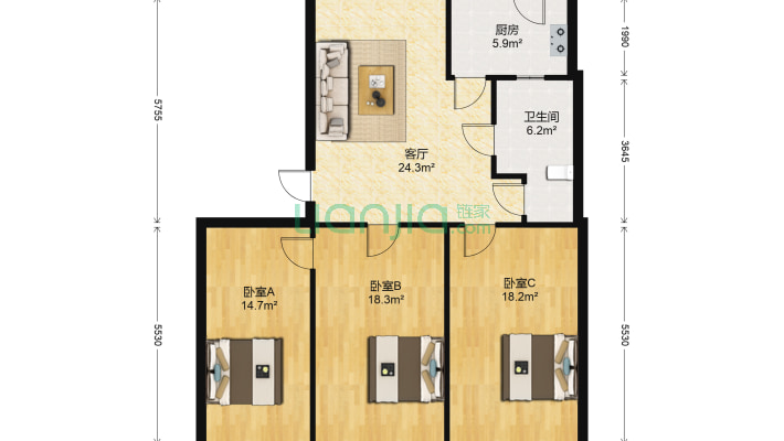 文敏街二手房实景图