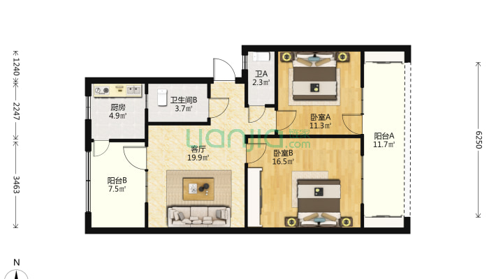 金园小区二手房实景图
