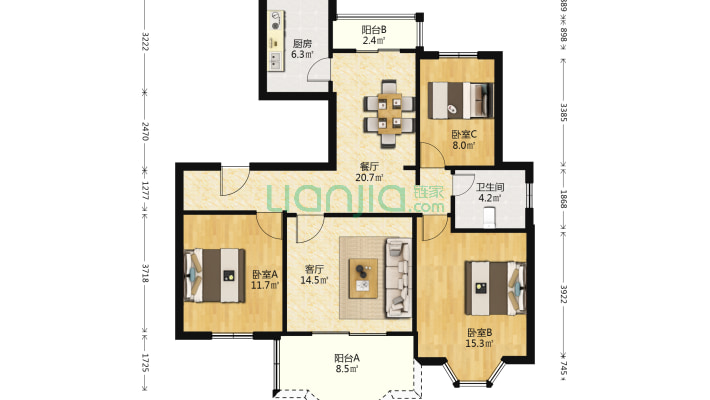 汉口花园淡莲轩二手房实景图
