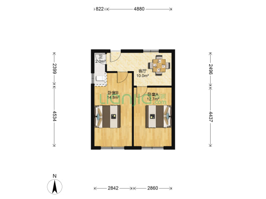 西善长巷散盘 2室1厅1卫 41平方