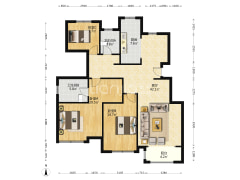 出售香邑溪谷玫瑰园洋房  四居双卫  毛坯 采光 视野好-涿州香邑溪谷玫瑰园户型图