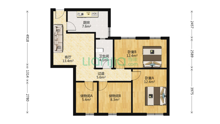 广场北街小区二手房实景图