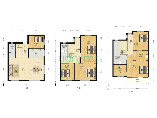 雍锦星州湾 7室1厅3卫 356平方