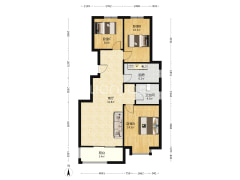 洋房全明格局，精装未住，满二税少全天采光-涿州鸿坤理想湾北区户型图