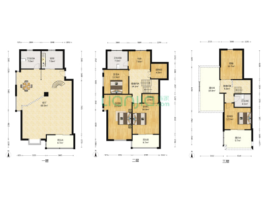 東方绿苑 5室1厅3卫 270平方