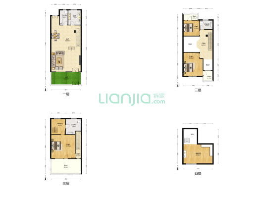 中海央墅 3室1厅3卫 244平方