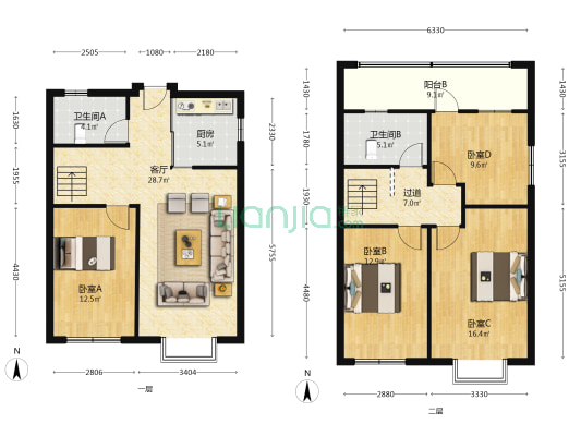 人车分流 出行方便。交通便利，出行方便-户型图