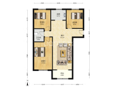 高楼层，采光好，户型好，视野好-涿州鹏渤印象城牛津花园户型图