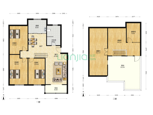 龙福苑 3室1厅1卫 142平方