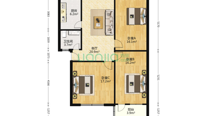 五金交电公司商住楼二手房实景图