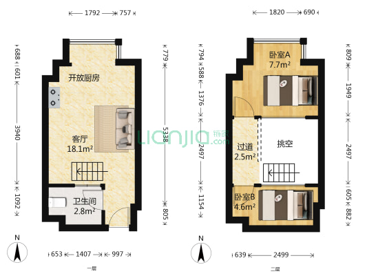 吉祥谷 2室1厅1卫 33平方