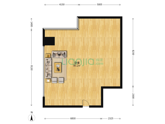 传媒大厦 1室0厅0卫 130平方