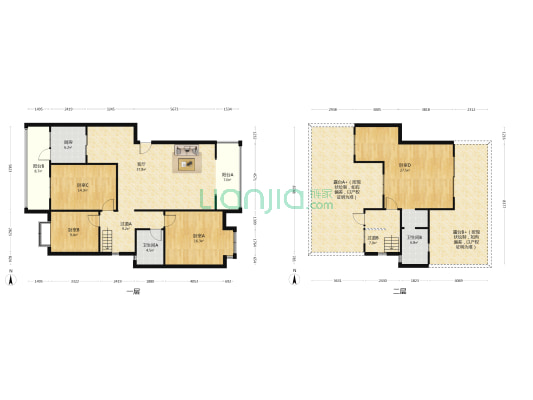 兴城清风晓筑 4室1厅2卫 178平方