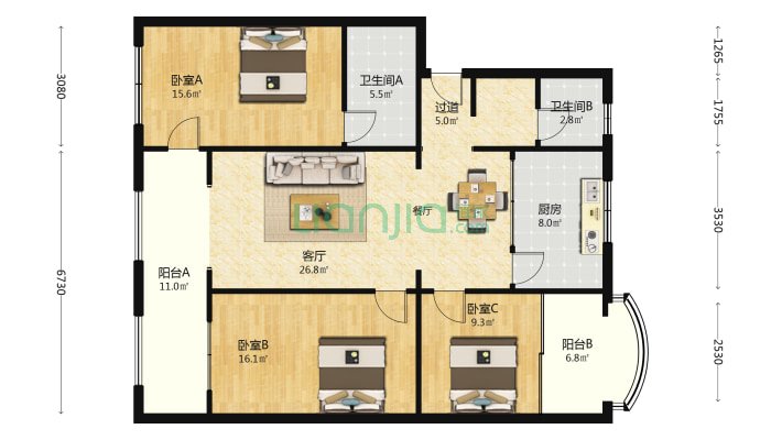 新加坡商业街二手房实景图