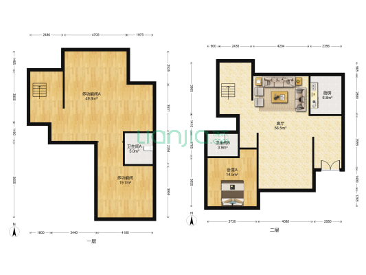 古北香堤艺墅 3室1厅2卫 364平方