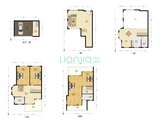 金色荣湾 4室3厅3卫 452平方