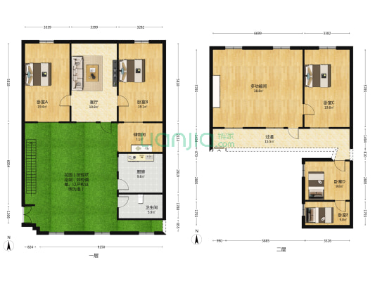 东关北巷 6室1厅1卫 188平方