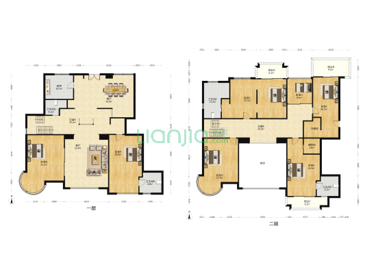 皇府御园 7室2厅4卫 433平方
