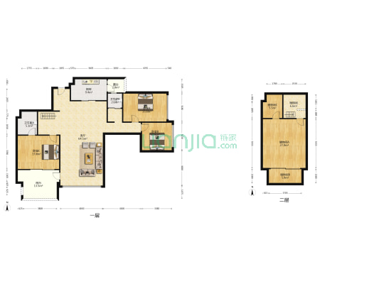 四海逸家二期 3室1厅2卫 86平方