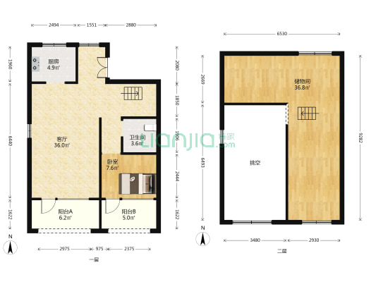 阳光城翡丽府 1室1厅1卫 132平方