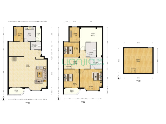 旌湖星辰 5室1厅3卫 247平方