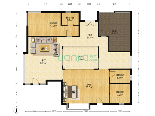 江南岸 1室1厅0卫 474平方