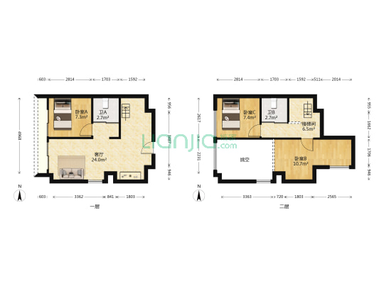 西关九里 3室1厅2卫 55平方