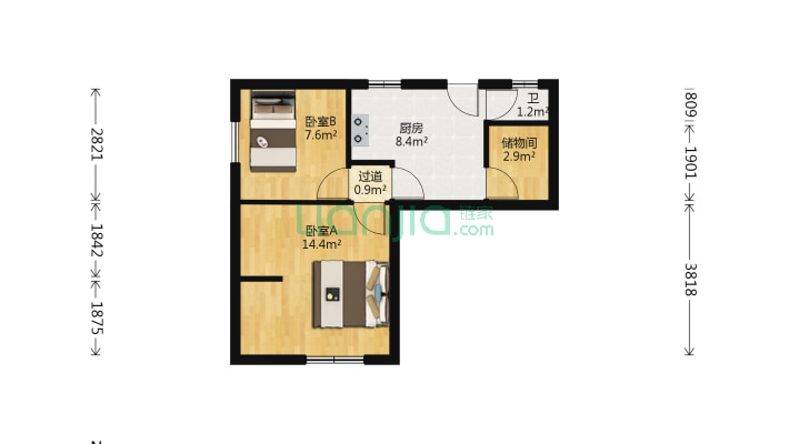 惠民路北胡同二手房实景图