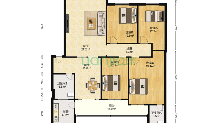 法院家属区二手房实景图