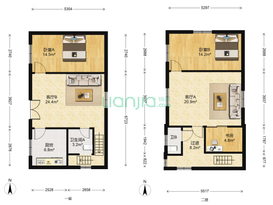 师苑路 3室2厅2卫 116平方