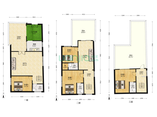 容桂单家红旗社区 4室2厅4卫 189平方