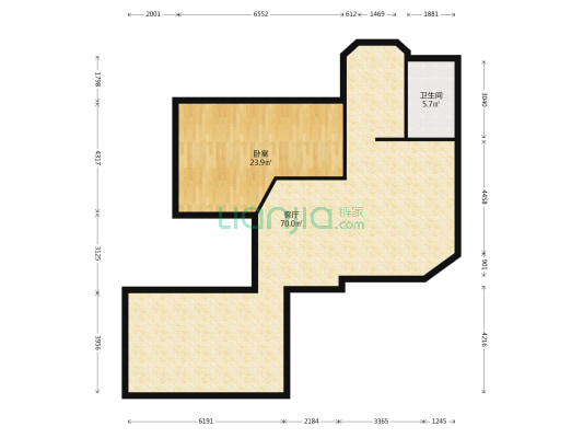 河边路散盘 1室1厅1卫 158平方