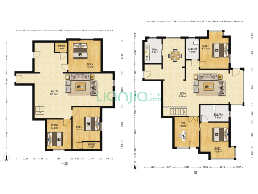 瑞嘉佳园 6室2厅2卫 138平方