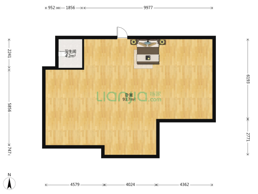 宝驰天汇大厦 1室0厅1卫 167平方