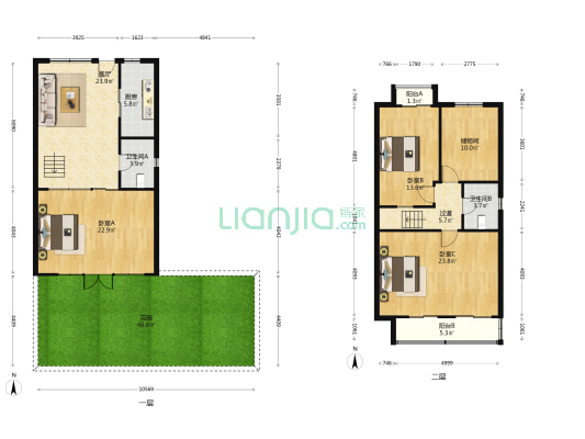 怡景公寓 3室1厅2卫 142平方