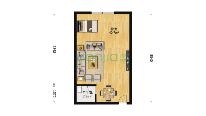 青年之家二手房实景图