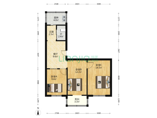 八一社区 3室1厅1卫 70平方