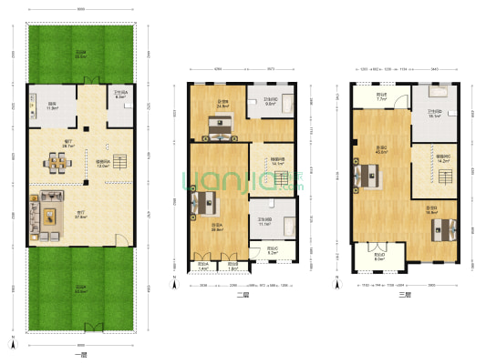 峙山庄园 4室2厅4卫 419平方