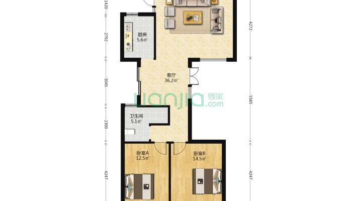林里天怡二手房实景图