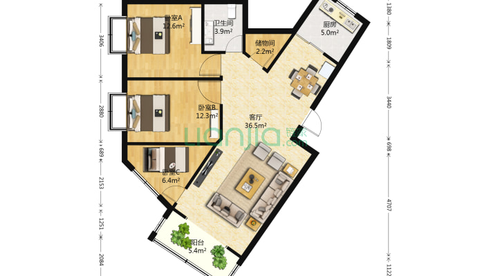 翰祺西街小区二手房实景图