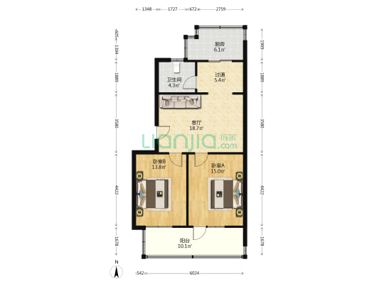 西里小区春光园 2室1厅1卫 80平方