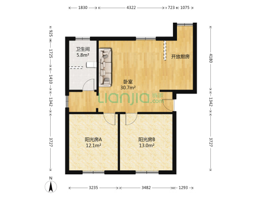 文曲路103号 1室0厅1卫 78平方