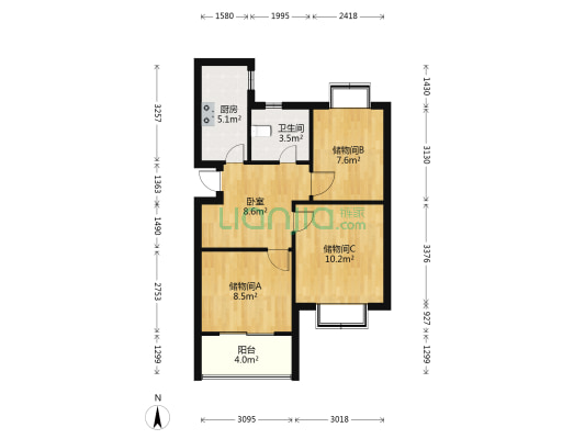 青苑新村二区 1室0厅1卫 73平方