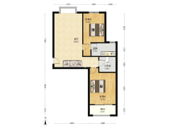 翡翠城 南北通透两居室 满两年 诚意出售-涿州翡翠城户型图